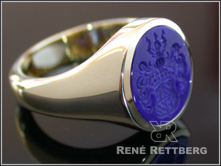Siegelring mit Lapislazuli
