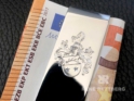 Geldscheinklammer mit Familienwappen 
