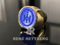 22 karat, gold, siegelring, wappenring, lapislazuli, handgravur, schriftband