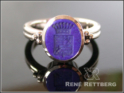 römische Wappenringe mit blauem Lapislazuli
