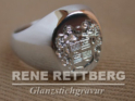 Sterling Silber 925 Siegelring | Wappenring